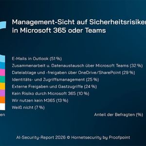 Strategisch relevante Themen bei M365 wie Identitäts- und Zugriffsmanagement stehen bei den befragten Entscheidern zu wenig im Fokus.(Bild:  Honetsecurity by Proofpoint)