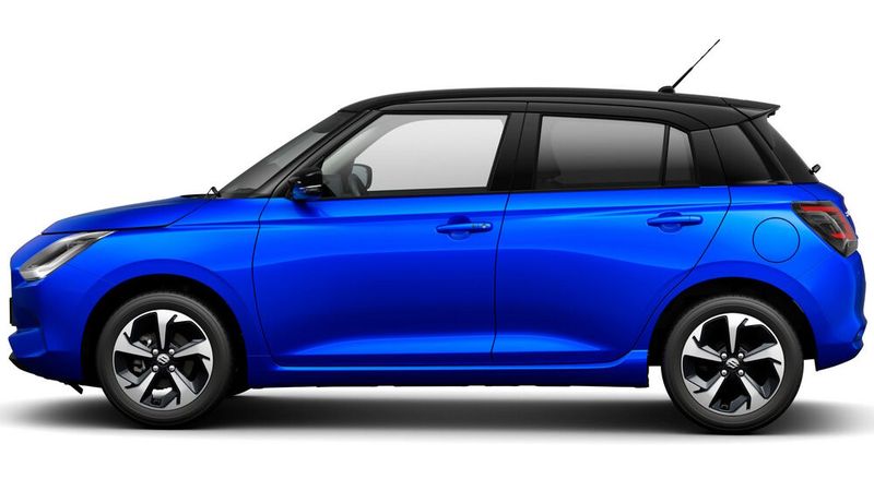 Der neue Swift behält die gewohnte Fahrzeuglänge von 3,86 Metern bei. (Bild: Suzuki)