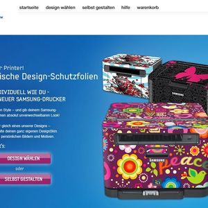 Online lassen sich weitere Skins für die Modelle der Aktion Pimp your Printer auswählen oder erstellen.