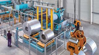 Laserschneidanlagen von Schuler arbeiten wesentlich produktiver als bisher erwartet und können deshalb zum Schneiden von Platinen für hochproduktive Umformpressen eingesetzt werden. (Bild: Schuler)