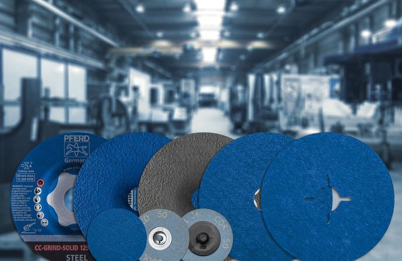 Im Rahmen der Produktreihe Victograin hat Pferd noch im Dezember Ergänzungen vorgenommen. Und zwar Produkte der Körnungen 60 und 80. Hier sieht man diverse Victograin-Schleifsysteme, die im Vergleich zu üblichen ihrer Art rund 30 Prozent mehr leisten. (Bild: Pferd)