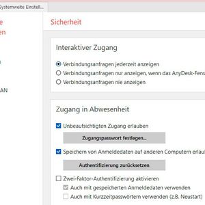 AnyDesk funktioniert bei der Remoteverwaltung ähnlich wie TeamViewer.(Bild:  Joos - AnyDesk Software)