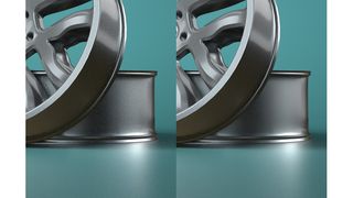 Die Auswirkungen eines KI-beschleunigtem Denoisers.  (Bild: Nvidia)