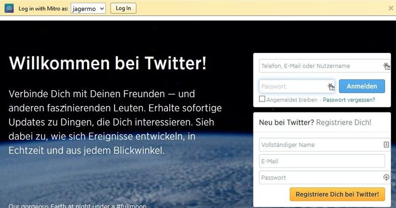 Sind Einträge vorhanden, zeigt Mitro diese am oberen Rand des Bildschirms. Bei mehreren Einträgen kann man im Dropdown-Menü den passenden Eintrag auswählen. (Bild: Moritz Jäger)