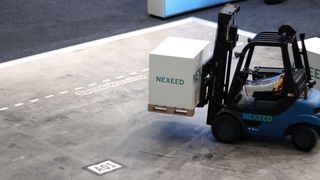 Bosch fasst unter dem Markennamen "Nexeed" Software und Logistik zusammen. (Bild: Lisa Marie Waschbusch)
