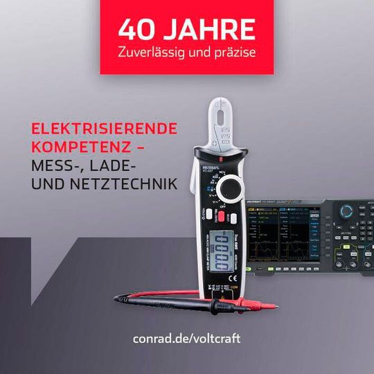 Ob elektrische Messtechnik und Umweltmesstechnik, Spannungsversorgung und Netzteile, Ladetechnik und Powerbanks, Batterien und Akkus oder Endoskope: Voltcraft bietet für jeden technischen Einsatzzweck die passenden Produkte. © Conrad Electronic Ob elektrische Messtechnik und Umweltmesstechnik, Spannungsversorgung und Netzteile, Ladetechnik und Powerbanks, Batterien und Akkus oder Endoskope: Voltcraft bietet für jeden technischen Einsatzzweck die passenden Produkte. © Conrad Electronic