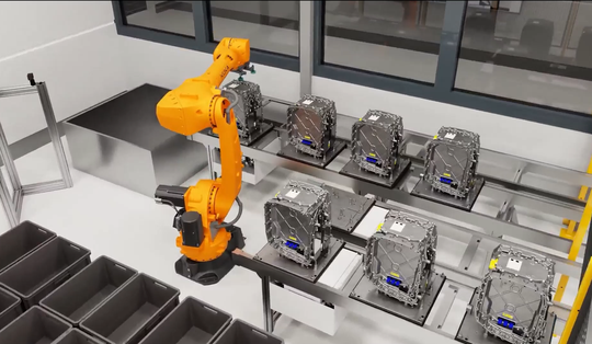 Mit Wandelbots Nova wollen Schaeffler und Wandelbots Robotikanwendungen zunächst digital entwickeln und validieren und anschließend über das globale Produktionsnetzwerk hinweg skalieren.(Bild:  Schaeffler & Wandelbots)
