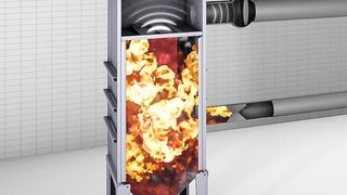 Flammenlose, rauchfreie Druckentlastung Flameless. (Herding)