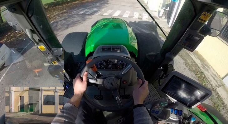 Driver Extended Eyes: Das innovative Fahrerassistenzsystem von BFFT und SAME DEUTZ-FAHR macht Traktorfahren sicherer. (Bild: Same Deutz-Fahr)