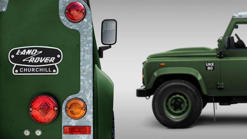 In einer Auflage von lediglich zehn Stück fertigt JLR Classic Work eine Sonderedition von Classic Defendern, die inspiriert sind von Winston Churchills persönlichem Landy.(Bild:  JLR)