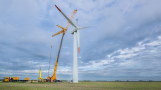 OPUS 3 als dritte Anlage im DLR Forschungspark Windenergie WiValdi in Krummendeich (Bild: DLR)