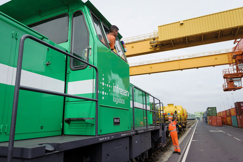 Dreimal pro Woche verlassen Züge mit dem Fahrtziel Rotterdam den Industriepark Höchst. (Bild: Infraserv Logistics)