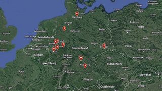 Das sind die Standorte der zehn Betriebe, die die Jury während ihrer Rundreise besuchen wird. (Bild: Screenshot)