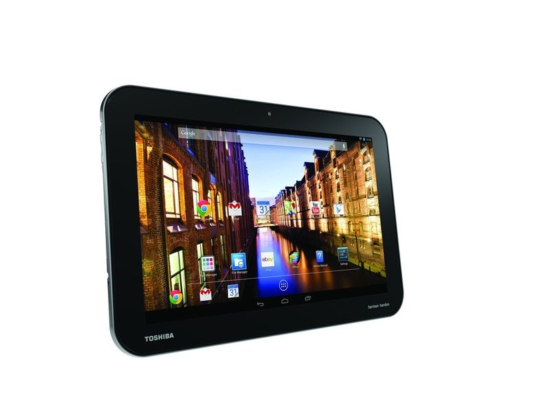 Das Tablet eXcite Pro wird mit einem Tegra-4-Quad-Core-Prozessor, Harman-Kardon-Lautsprechern und einem 2.560-mal-1.600-Pixel-Display  daher kommen. (Bild: Toshiba)