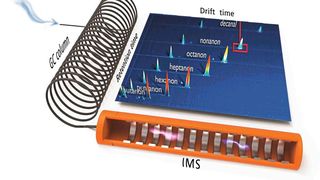 Abb. 1: Prinzip der GC-IMS-Kopplung (Bild: G.A.S. Sensorsysteme m.b.H., Dortmund)