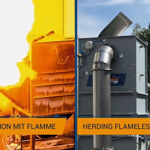 Vergleich: Druckentlastung zu Druckentlastung Flameless