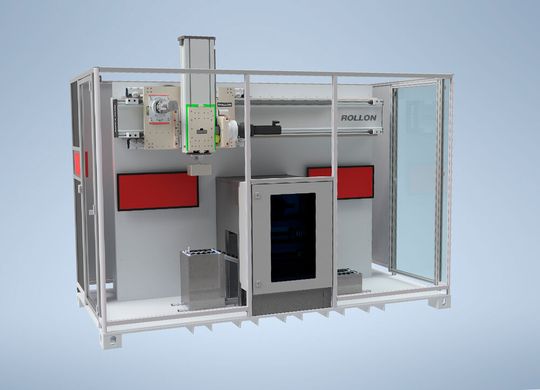 Mit dem neuen teleskopischen Linearachssystem TLS lassen sich Linearachsen jetzt bei beengten Einbausituationen noch besser integrieren.(Bild:  Rollon)