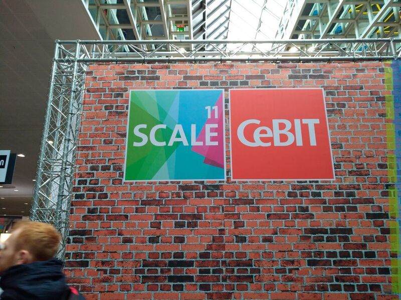 Der Startup-Bereich der Cebit in Halle 11. (Robert Horn)