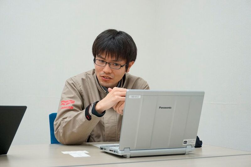 Tomoya Fukukawa ist im Forschungs- und Entwicklungszentrum von Yanmar Holdings für die Forschung und Entwicklung der automatischen Andocktechnologie für Marineschiffe zuständig. (Yanmar)