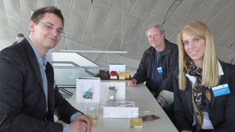 Oliver Haas (MR Compact), Harald Niederhuber (Niederhuber Telefonanlagen) und Katharina Förster (MR Compact) (Bild: C4B)