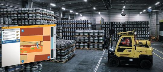 Bei Pilsner Urquell stellt die Implementierung des Warehouse-Execution-Systems von Identpro einen wichtigen Schritt in der Digitalisierung der Lagerprozesse dar.(Bild:  Identpro)