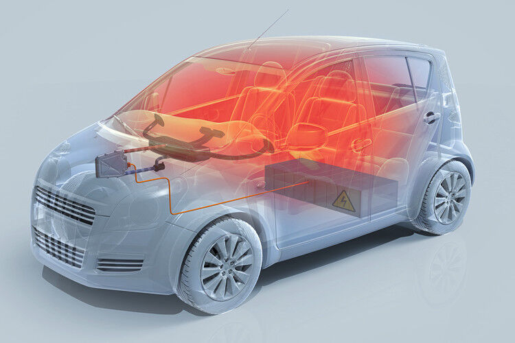 Bei Volvo und Chrysler schon in der Serie: hocheffizienter Hochvoltheizer von Webasto für Hybrid- und Elektrofahrzeuge. (Foto: Webasto)