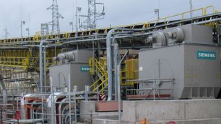 Getriebeloses Antriebssystem von Siemens für die Bandanlage in Antapaccay (Bild: Siemens)