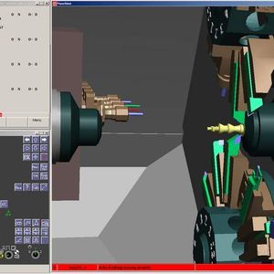 Bild 2: Die 3D-Simulations-Software bietet ein 1:1-Abbild des realen Bedienfelds der Traub-Steuerung.