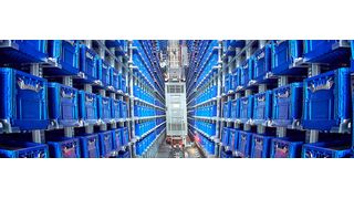 Regalbediengeräte (RBG) von Witron kommen dynamisch, multifunktionell, energieeffizient und ganzheitlich daher. Laut Hersteller beweisen real gemessene Werte, dass der Verbrauch eines Behälter-RBG nicht zu unterbieten ist. (Witron)