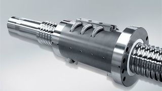 So sieht ein „typischer“ Kugelgewindetrieb für den Einsatz in Werkzeug- und Kunststoffmaschinen aus. (NSK)