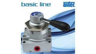 Handhebel-Ventil der neuen Basic-Line-Baureihe. (Bild: Airtec)