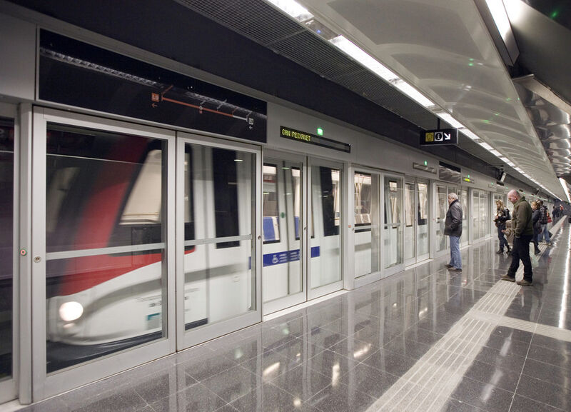 Die Linie 9 ist damit die erste fahrerlose U-Bahn in Spanien. (Siemens)