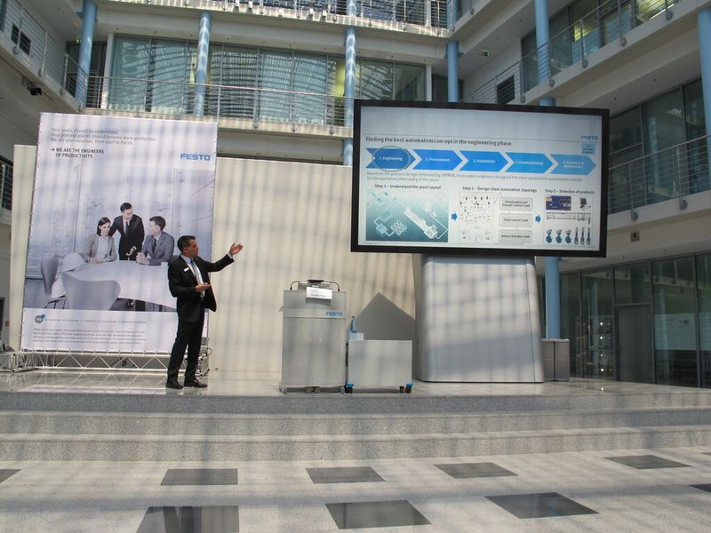 Alexander Vargas präsentierte Aspekte bei der Abwasserbehandlung in Mexico. (Bild: Ernhofer/PROCESS)