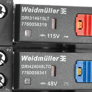 Weidmüller D-Series: Gut lesbare Produktkennzeichnung und eine farbliche Kodierung der Prüftasten reduzieren Fehler bei Montage und Service.