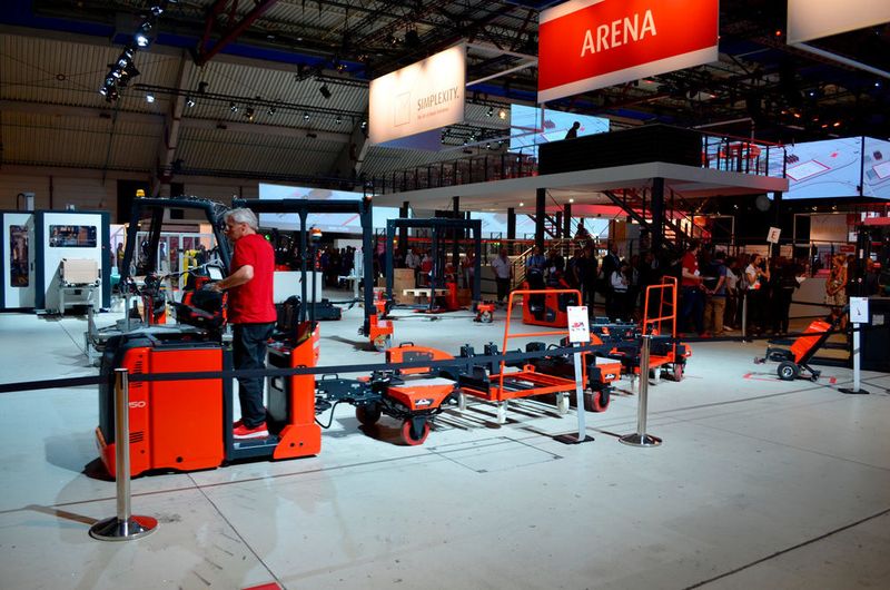 Impressionen von der World of Material Handling am 11. Juni 2018 in Mannheim. Gastgeber waren Linde und Dematic. (Sergio Caré-Lucas)