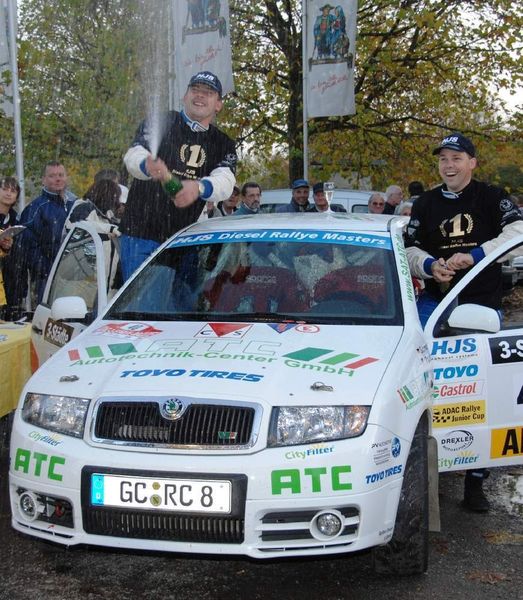 Das sächsische Skoda-Team Daniel Schmidt und Enrico Prager feierte im Jahr 2008 den Gesamtsieg. (Archiv: Vogel Business Media)