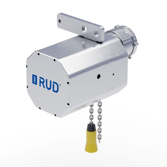 „RUD neXera“ wurde für hohe Hubgeschwindigkeiten bei der Wartung von Windkraftanlagen entwickelt.(Bild:  RUD)