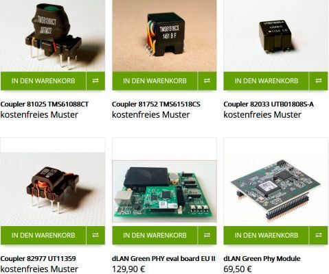 Sample Shop: CODICO bietet eine Website mit Musterbestellungen an - zu sehen ist eine kleine Auswahl (Bild: CODICO)