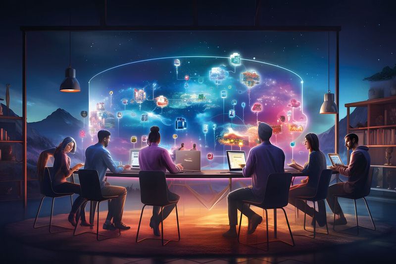 Der digitale Arbeitsplatz macht einen Wandel durch. Unter anderem spielt dabei Kollege KI eine große Rolle. (Bild:  Bipul Kumar - stock.adobe.com / KI-generiert)