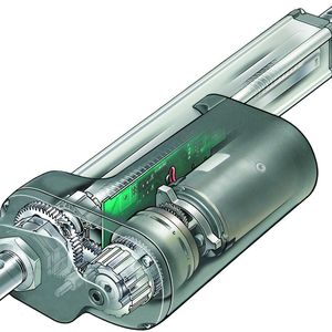 Drei verschiedene Untersetzungsverhältnisse  des Getriebes ermöglichen eine optimale Anpassung an die erforderliche Geschwindigkeit und Schubkraft.