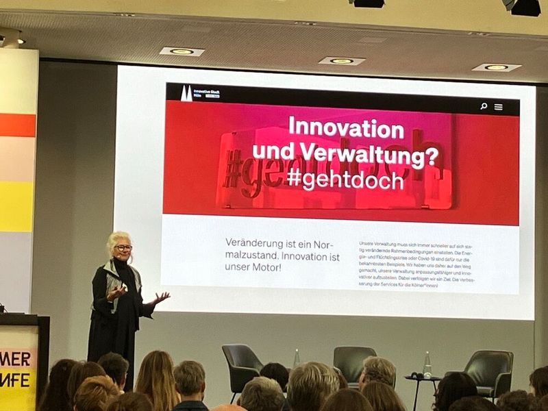 Das Thema: Service Design in der öffentlichen Verwaltung und das Zukunftslabor Köln. (Bild: © Serina Sonsalla)