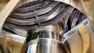 Blick in den Läufer des Synchron-Reluktanzmotors. (Bild: KSB)