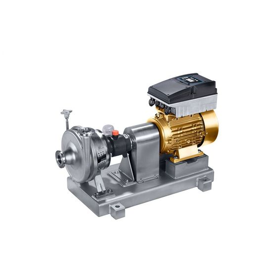 Die Lebensmittelpumpe Vitacast ist jetzt auch mit Supreme-Motor mit IE5-Klassifizierung lieferbar.(Bild:  KSB)