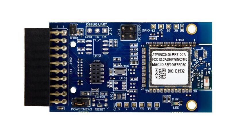 Atmel WINC3400: IoT-Netzwerk-Controller-SoC nach IEEE 802.11 b/g/n und BLE4.0. (Bild: Atmel)