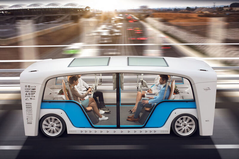 Autonome Elektrofahrzeugplattform für den urbanen Einsatz: Das Intelligent Dynamic Driving Chassis (IDDC) von ZF ist ideal für wegweisende Fahrzeugkonzepte wie den Rinspeed „Snap“. (Rinspeed)