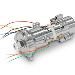 Für den Nasa-Rover Perseverance wurden erstmals bürstenlose DC-Motoren verwendet, darunter der EC 20 flat mit dem Planetengetriebe GP 22 UP.(Bild:  Maxon)