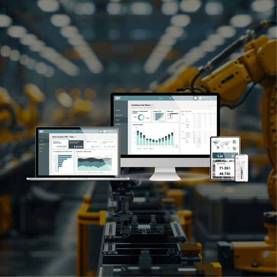Fertigungsfokus: Detaillierte Lageranalyse mit TARGIT Insight Square. (Bild:  Forterro)