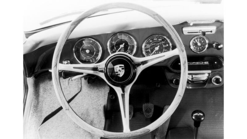 Lenkrad des 356C (1964). (Porsche)