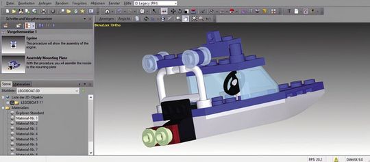 (Animierte Montageschritte im  SAP Visual Enterprise Author. Bild: Scheer)