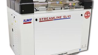 KMT Waterjet bietet mit der Streamline SL-VI eine leistungsgesteigerte, nach neuesten Standards arbeitende Hochdruckpumpe für das Wasserstrahlschneiden an, die Anwendern ihre Möglichkeiten für die Materialbearbeitung deutlich erweitern soll. (Bild: KMT)